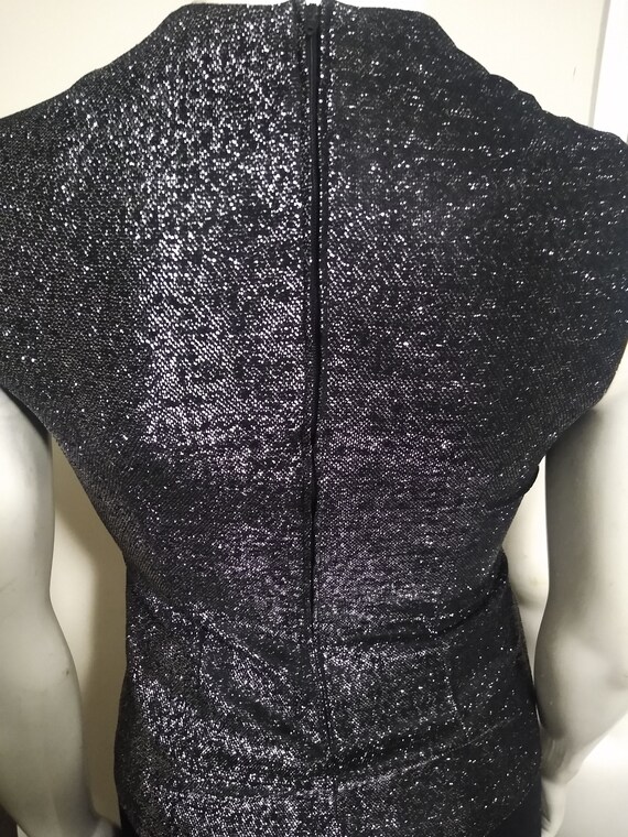 Vintage black and silver sleeveless top - image 7