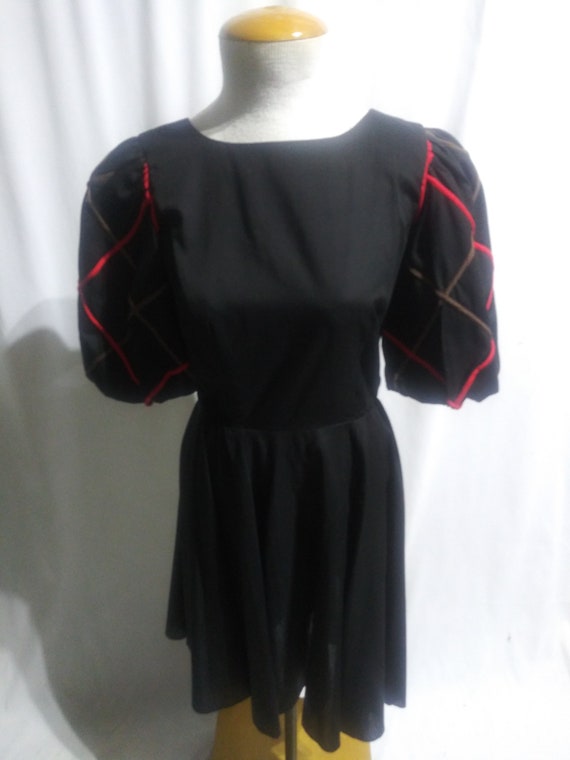 Vintage black square dance dress - image 2