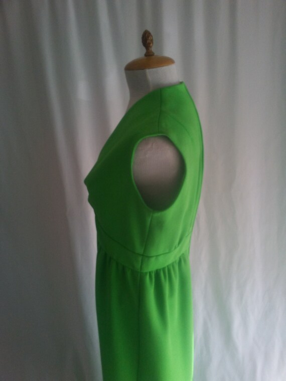 Vintage spring green sleeveless dress - image 5