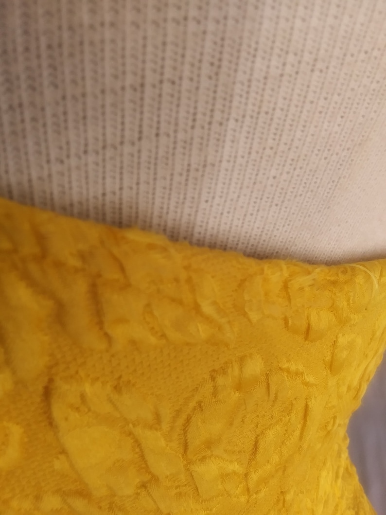 Vintage yellow strapless dress