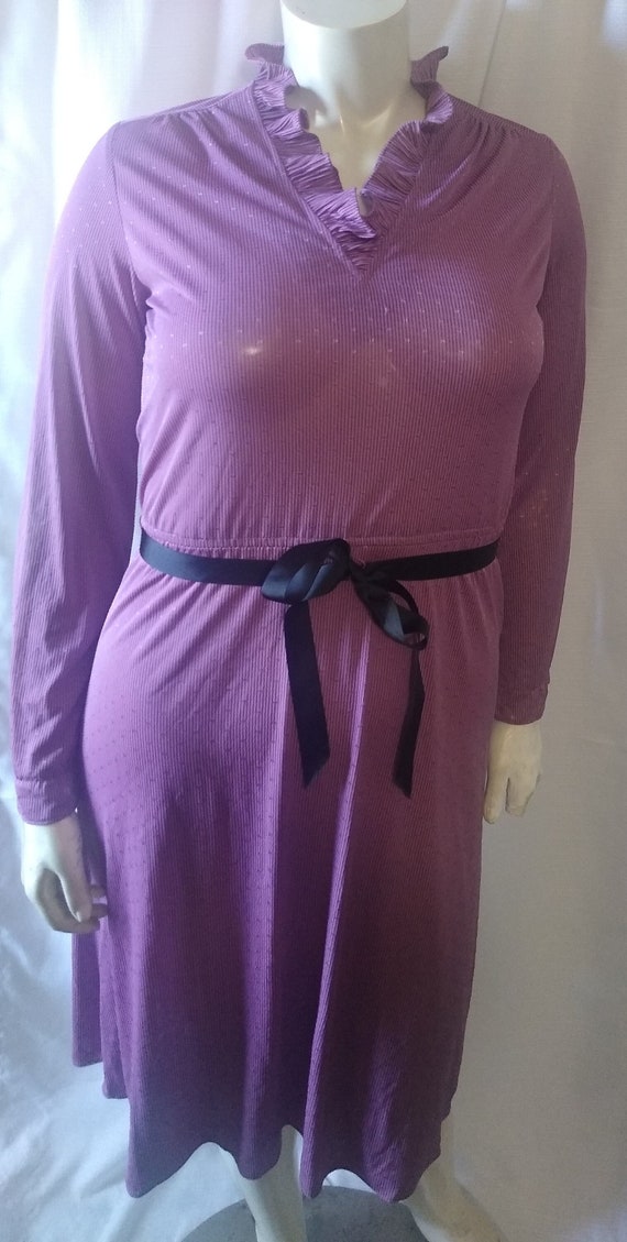 Vintage purple collared dress