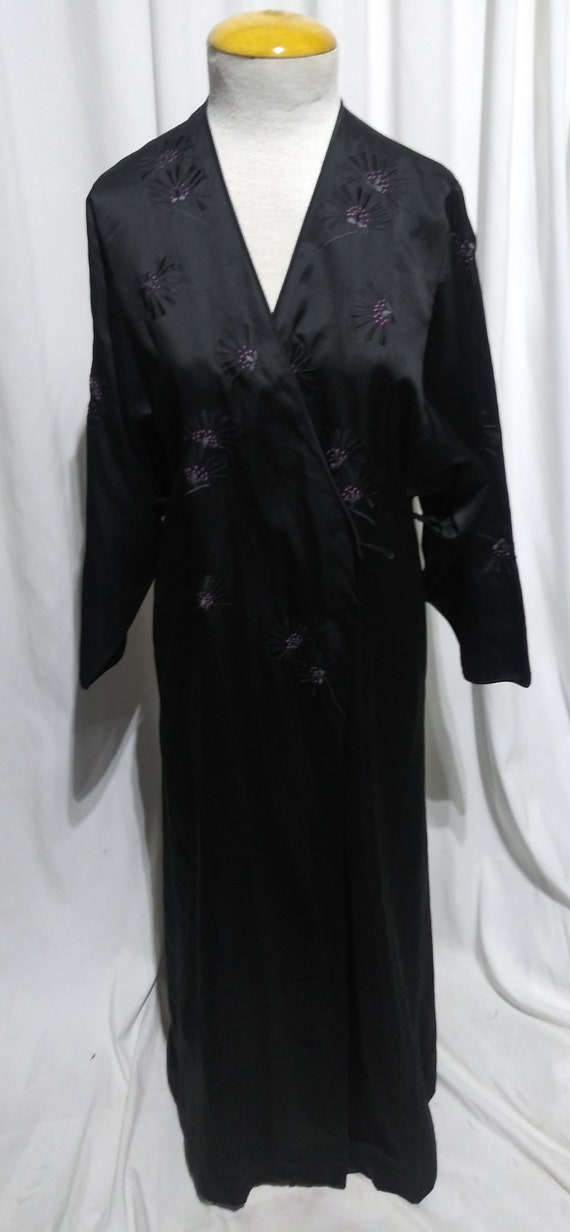 Vintage black and purple robe - image 3