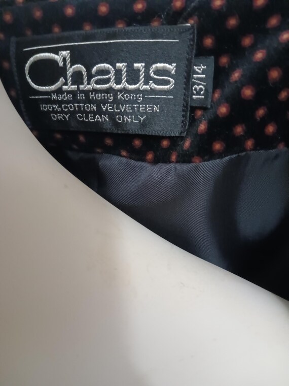 Vintage black patterned jacket - image 10