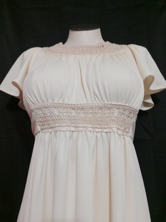 Vintage off White Empire Waist Dress - Etsy