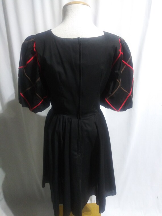 Vintage black square dance dress - image 7