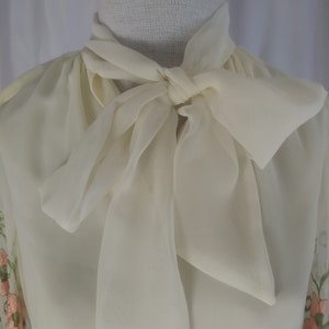 Vintage cream embroidered wedding dress