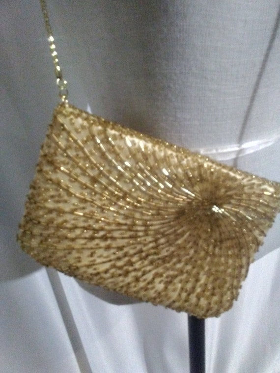 Vintage 'starry night' golden purse