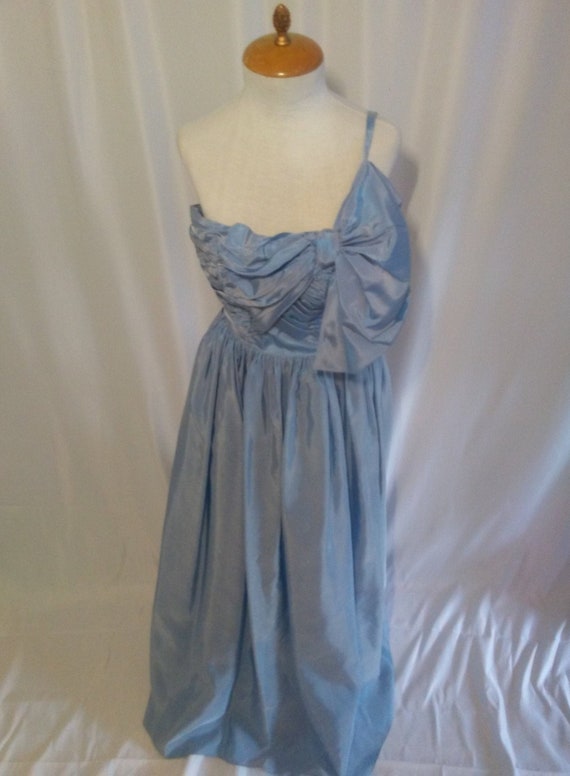 Vintage ice blue iridescent gown