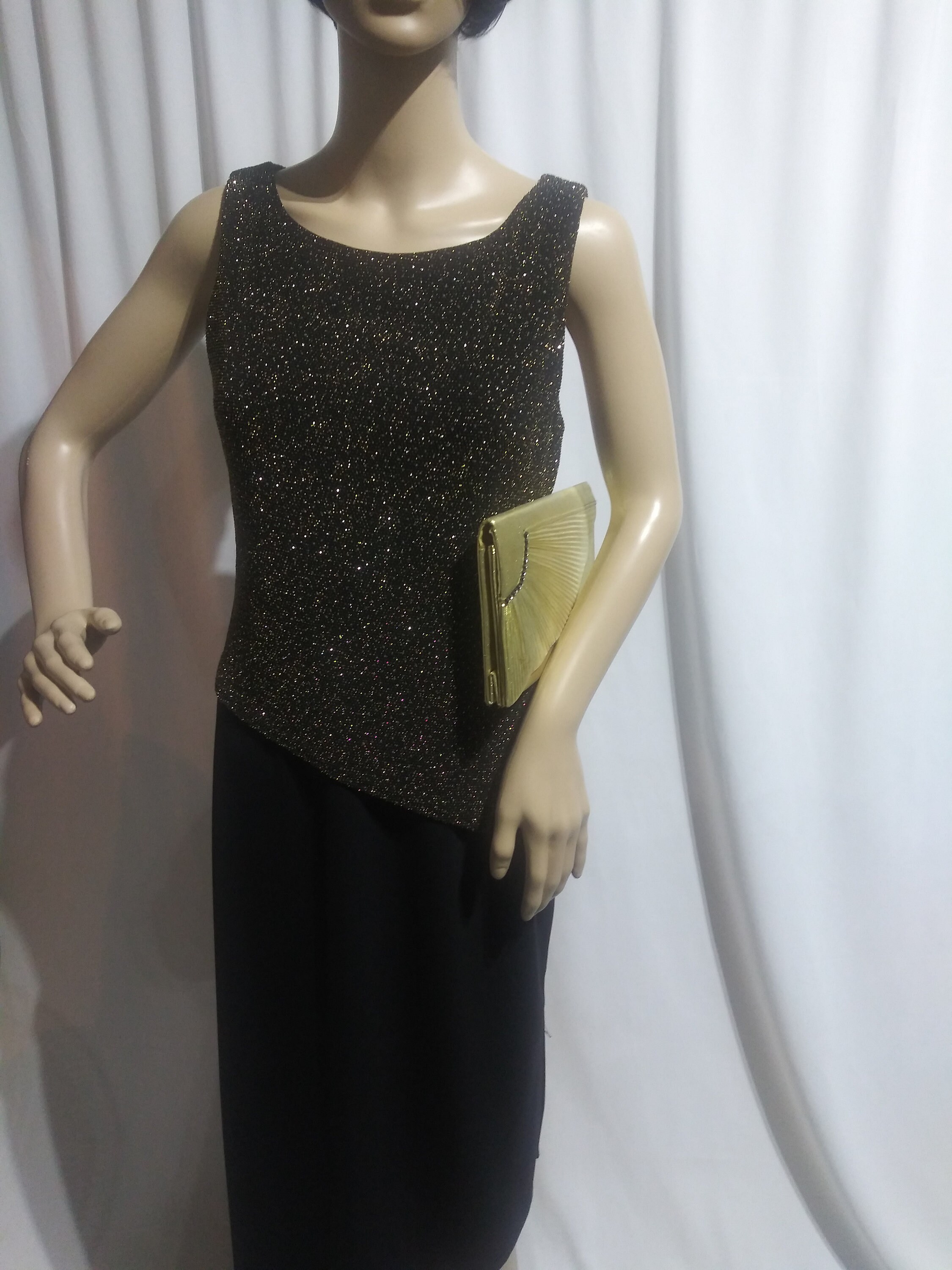 Vintage gold and Black dress Vintage gold and Black dress