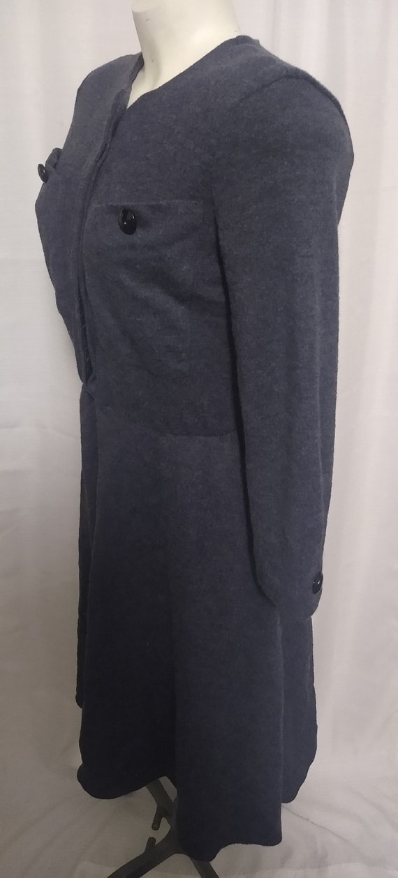 Vintage grey knit dress - image 6