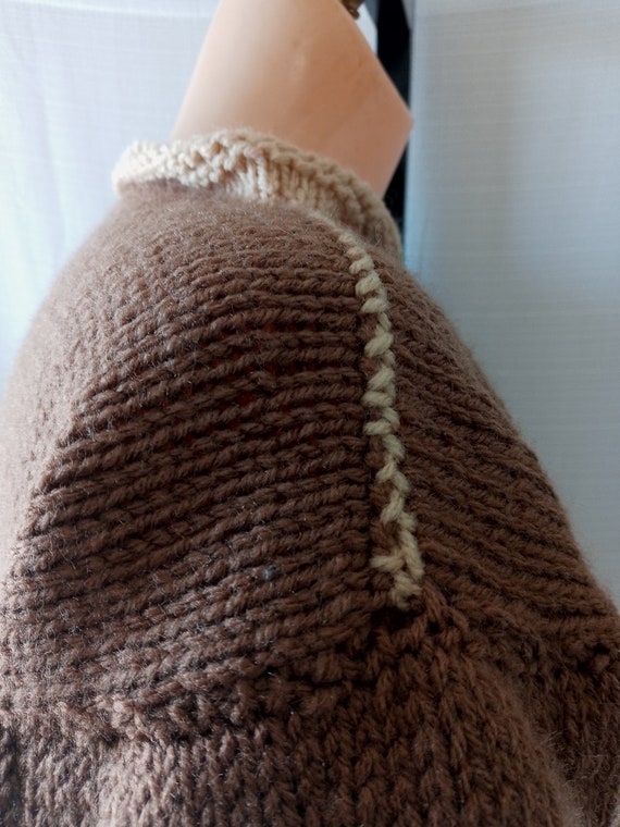 Vintage brown multi striped sweater - image 6