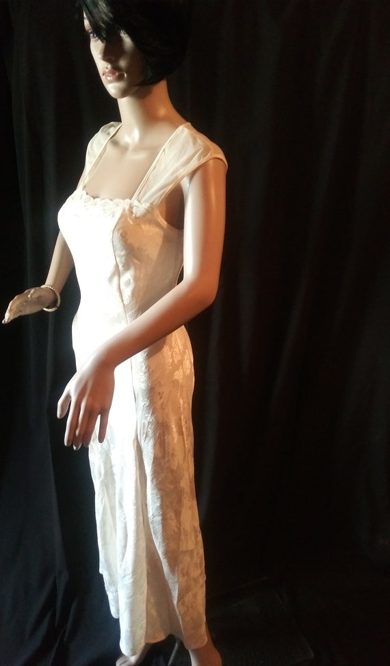 Vintage cream slip dress - image 7