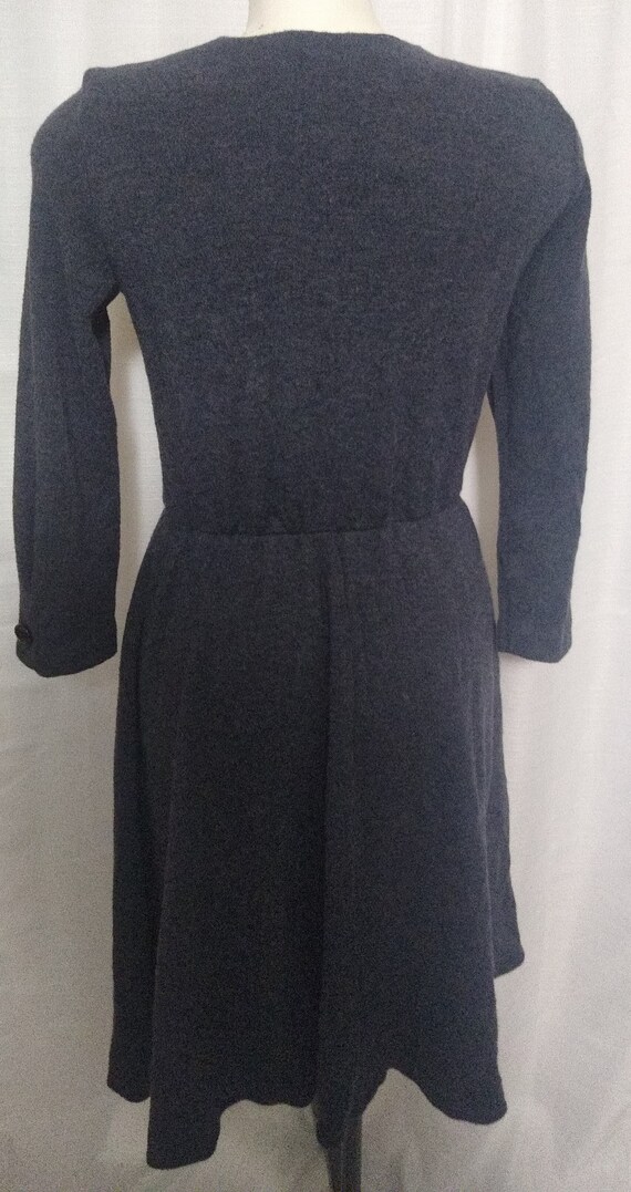 Vintage grey knit dress - image 8