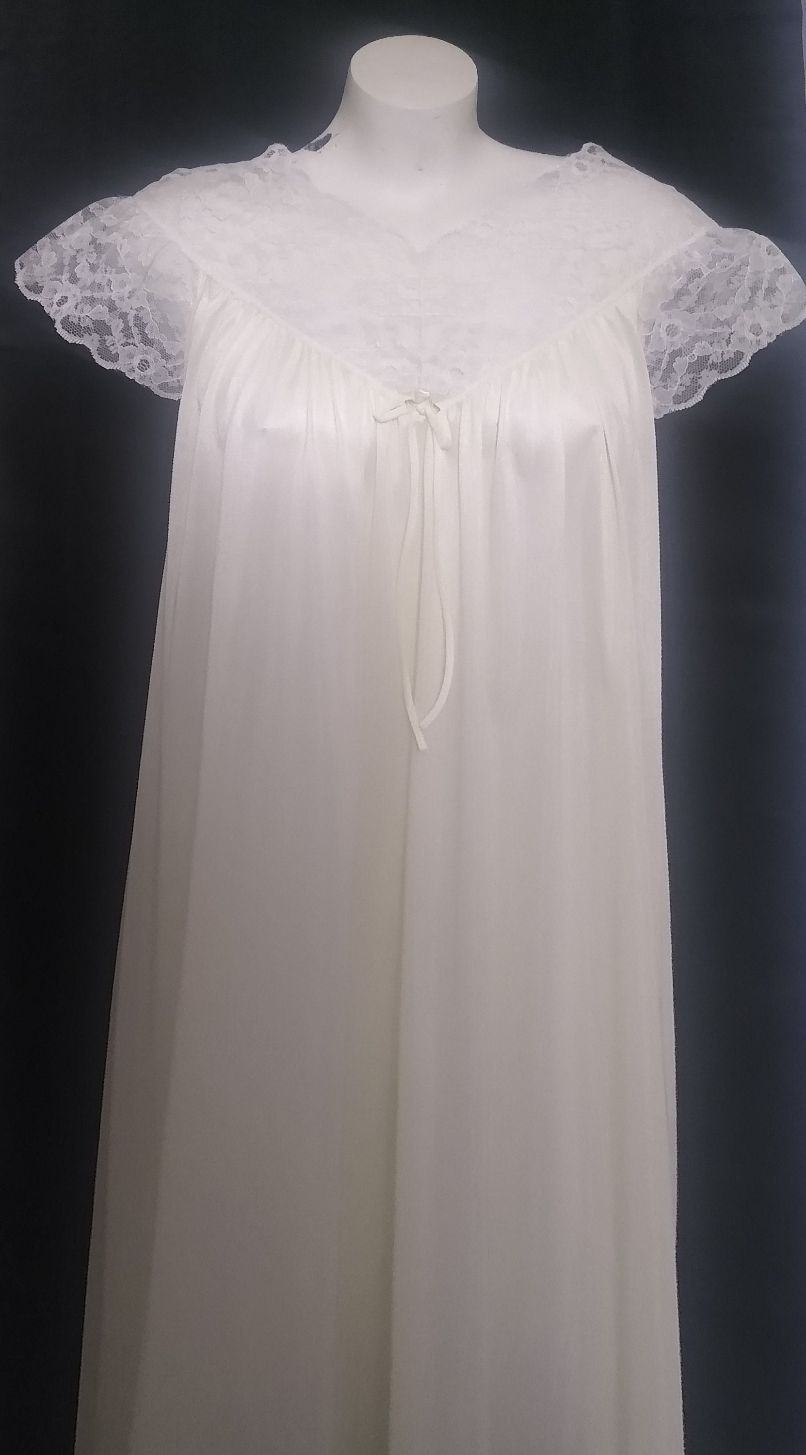 Yellow Floral Nightgown For Women