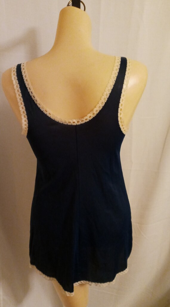 Vintage navy nightie - image 8