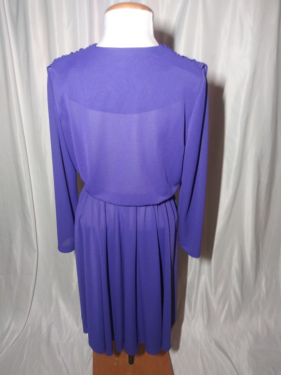 Vintage purple belted dress - image 6