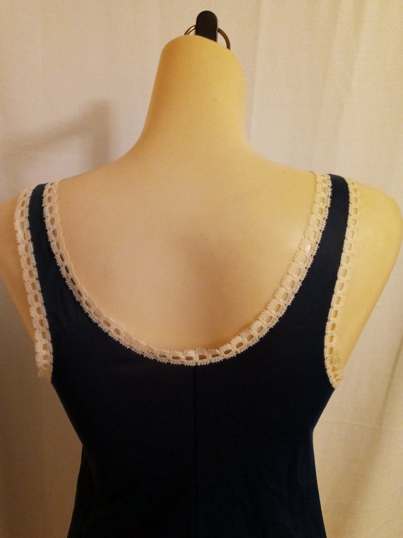 Vintage navy nightie - image 9