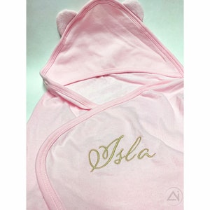 Custom Embroidered Towel|Summer Towel|Custom Towel|Custom Bear Ear Towel with Embroidered Name|Personalized Kids Towel