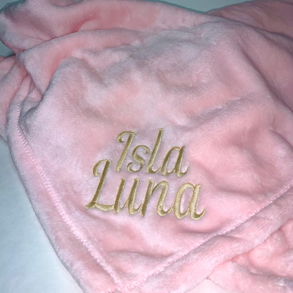 Custom Baby Blanket, Embroidered Baby Blanket, Personalized Baby Blanket, Baby Blanket, Custom Baby Gift, Embroidered Baby Gift