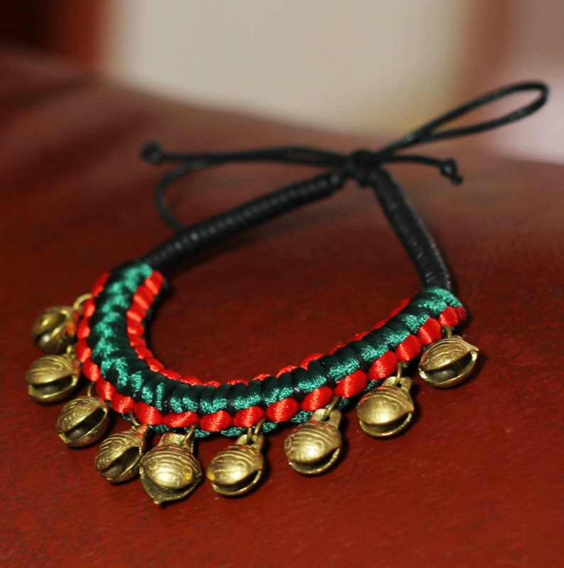 Gypsy Anklet Shiny Brite Bells Mindfulness Gift