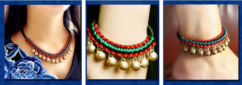 Gypsy Anklet Shiny Brite Bells Mindfulness Gift