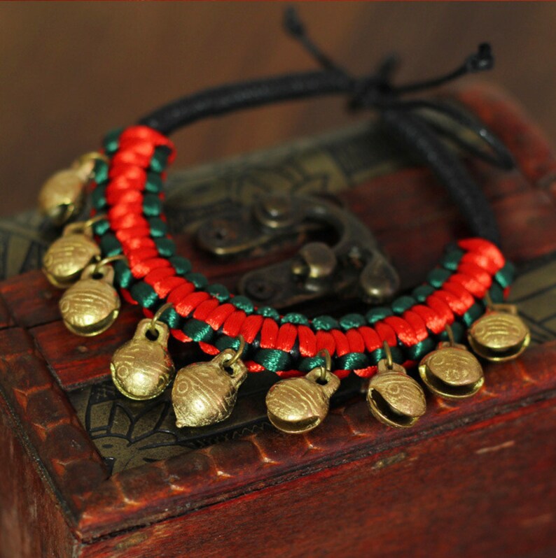 Gypsy Anklet Shiny Brite Bells Mindfulness Gift
