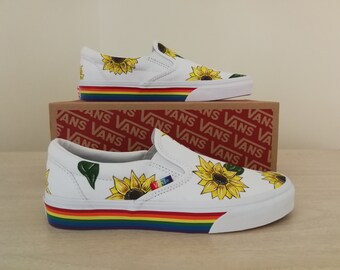 Aangepaste handgeschilderde zonnebloem busjes