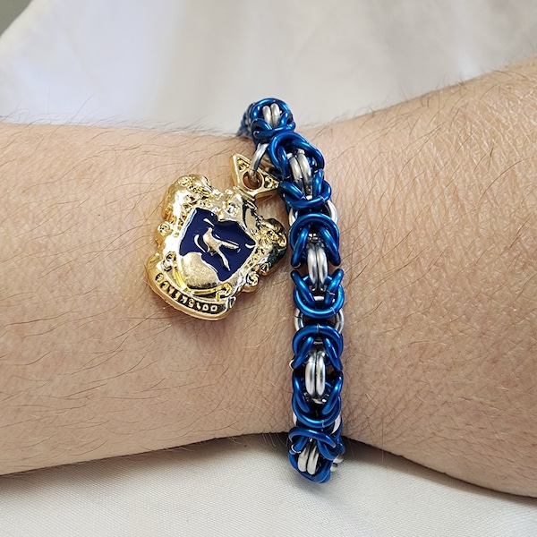 Hogwarts House Ravenclaw Chainmail Bracelet in Byzantine. Film accurate.Make a donation to charity!