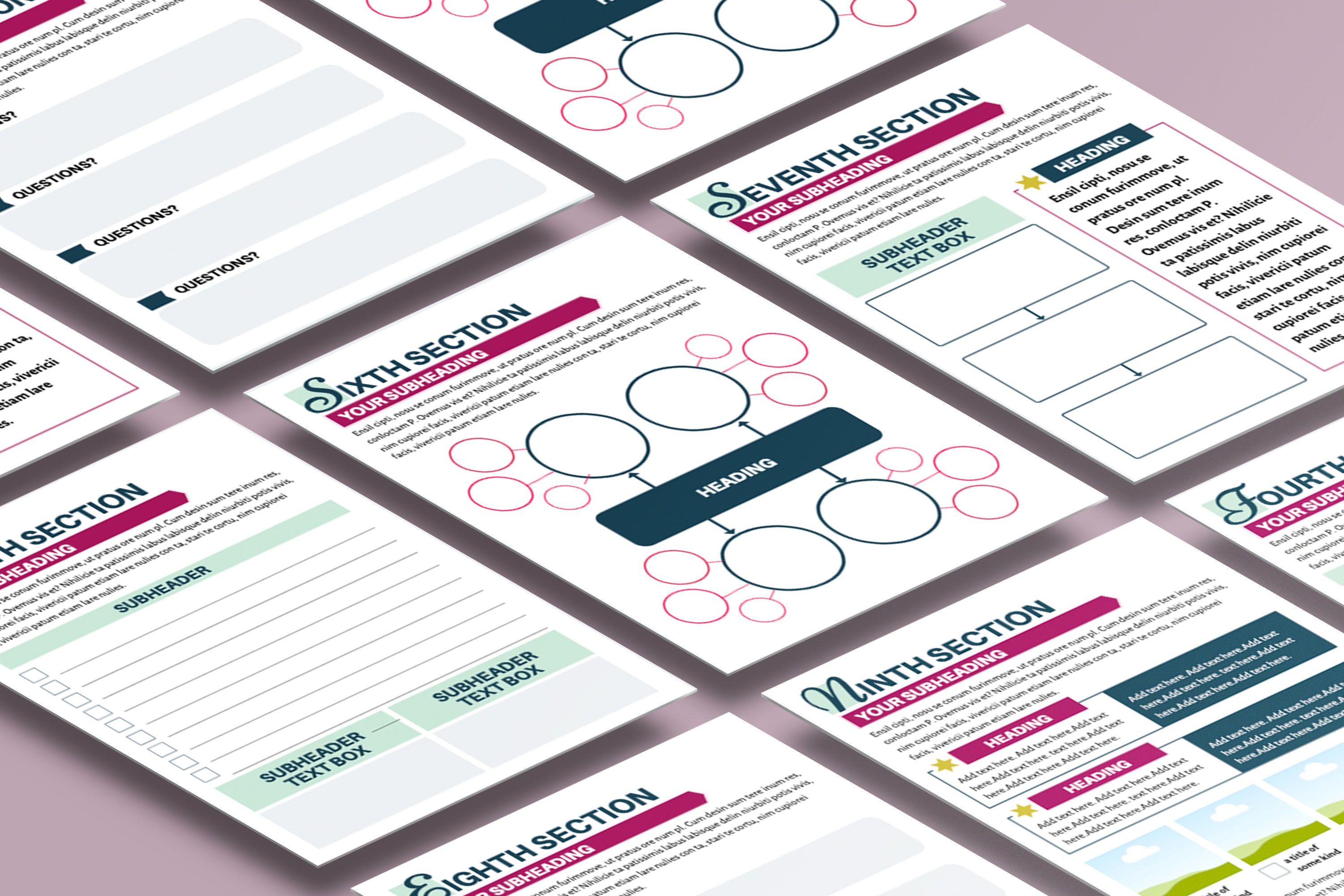 Editable Workbook Template Worksheet and Workbook Template | Etsy