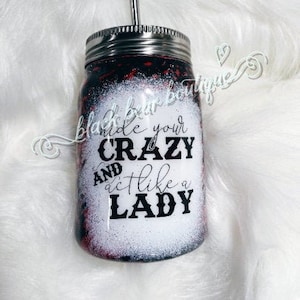 Hide Your Crazy & Act Like a Lady PNG, SVG, Digitaler Download Bild 1