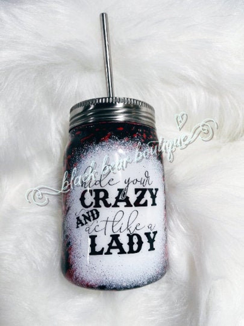 Hide Your Crazy & Act Like a Lady PNG, SVG, Digitaler Download Bild 1