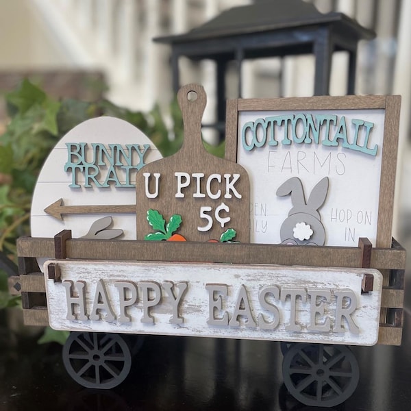 DIY, Easter Wagon, Wooden Blanks, Unfinished, Paint Party, Interchangeable