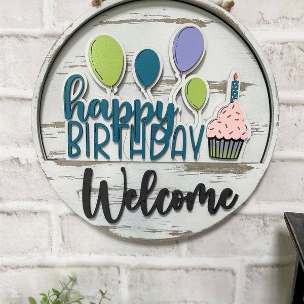 DIY, Interchangeable Welcome Sign, Happy Birthday, Unfinished Wood, Blanks to paint, Paint Party