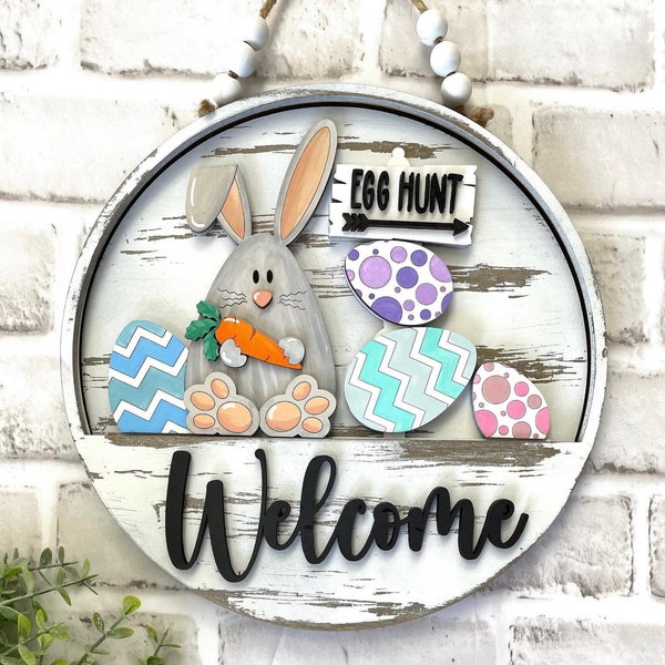 DIY, Interchangeable, Easter Welcome Sign, Unfinished Blanks, Wooden Blanks, Paint Party