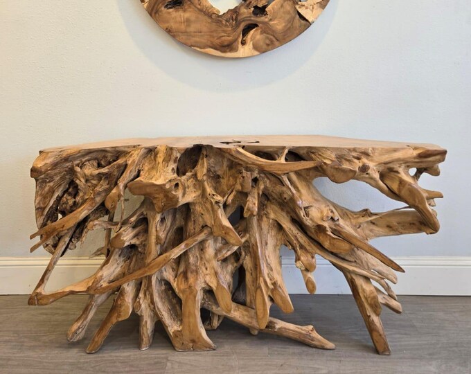 5+ Ft Teak Root Console Table - Etsy