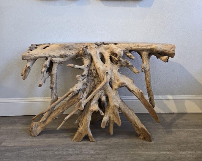 4 Ft Teak Root Console Table - Etsy