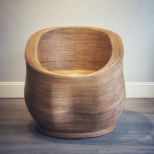 Natural Rattan Pod Chair image 2