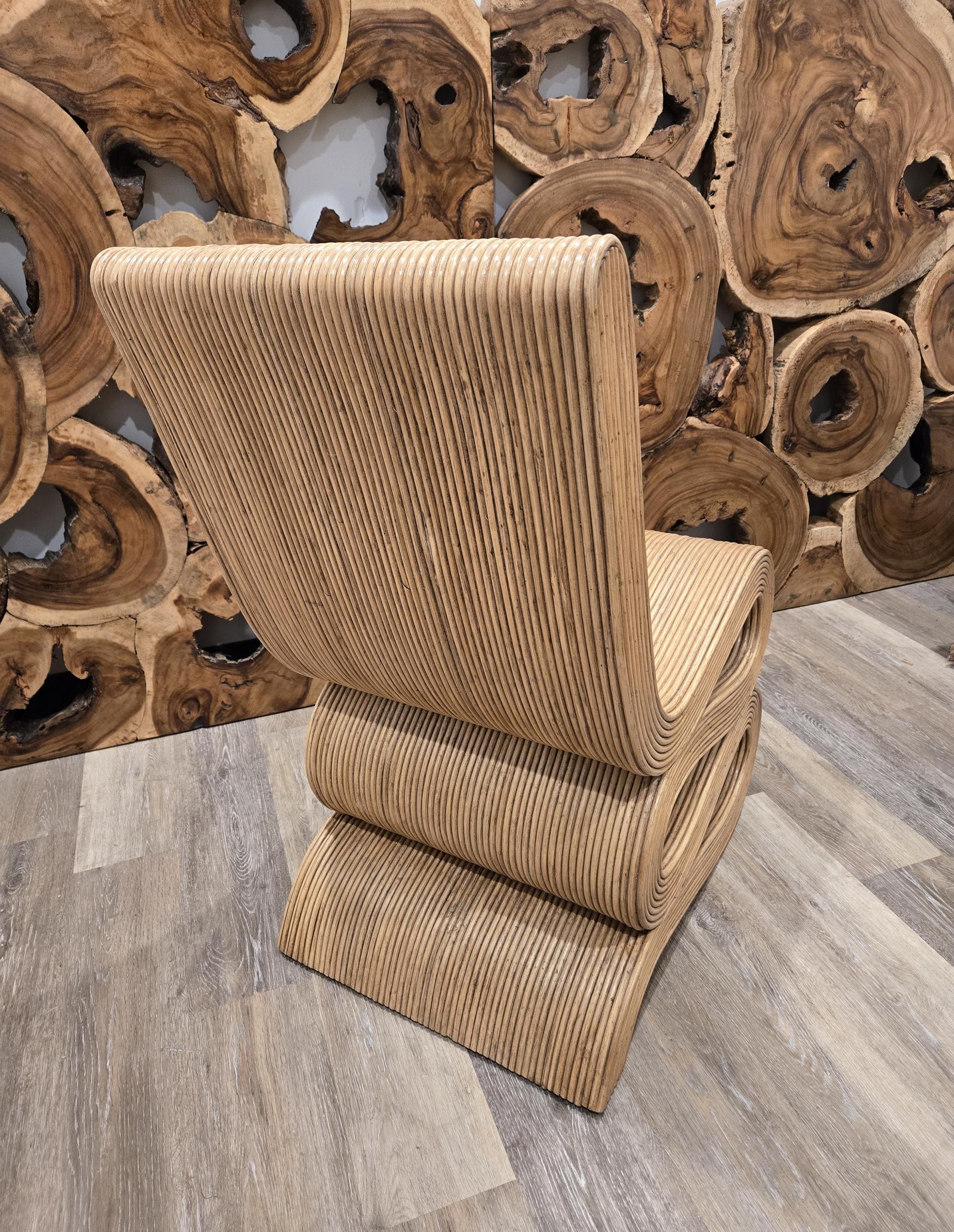 Natural Rattan Snake Chair - Etsy