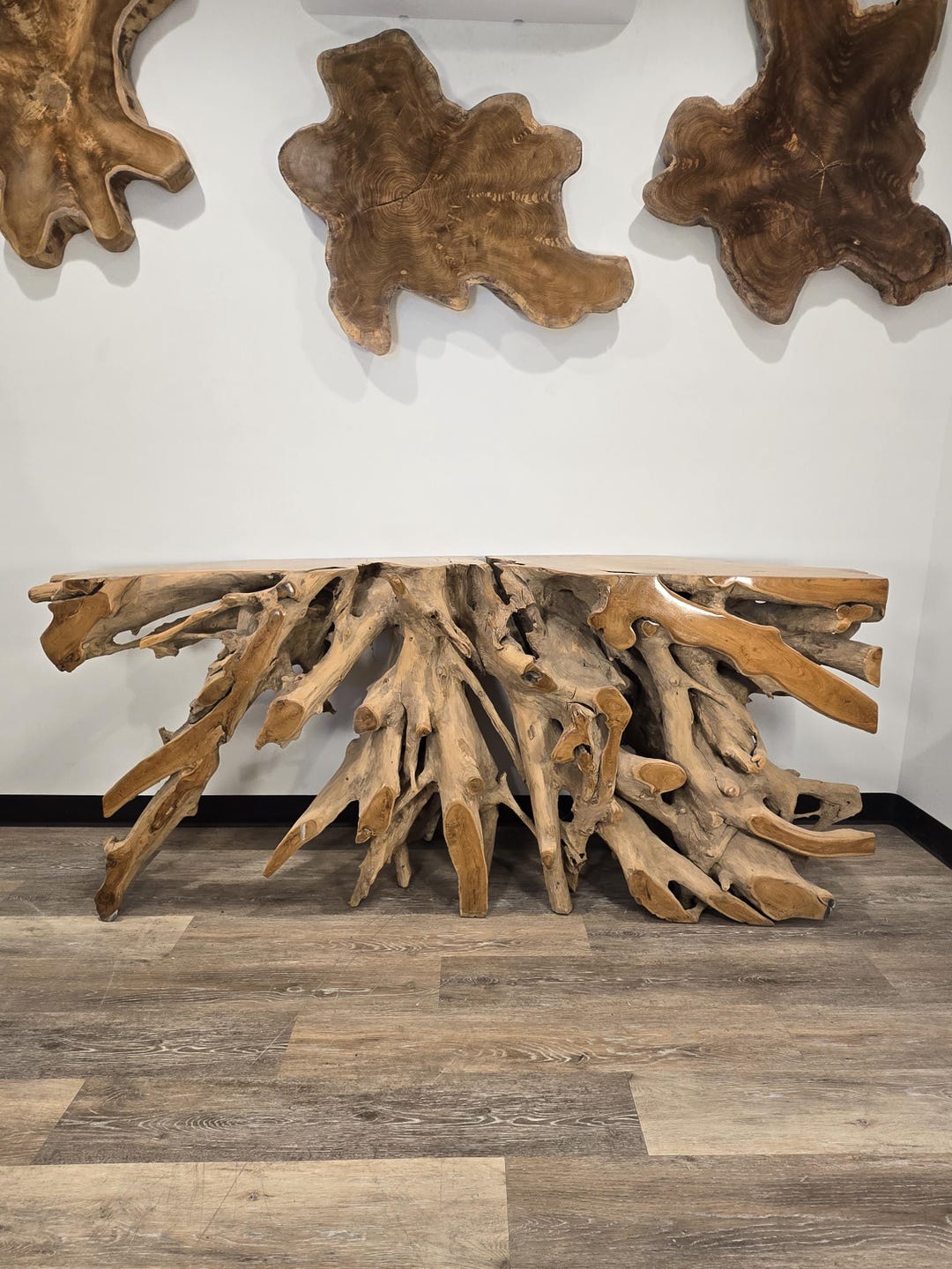 6+ Ft Teak Root Console Table - Etsy