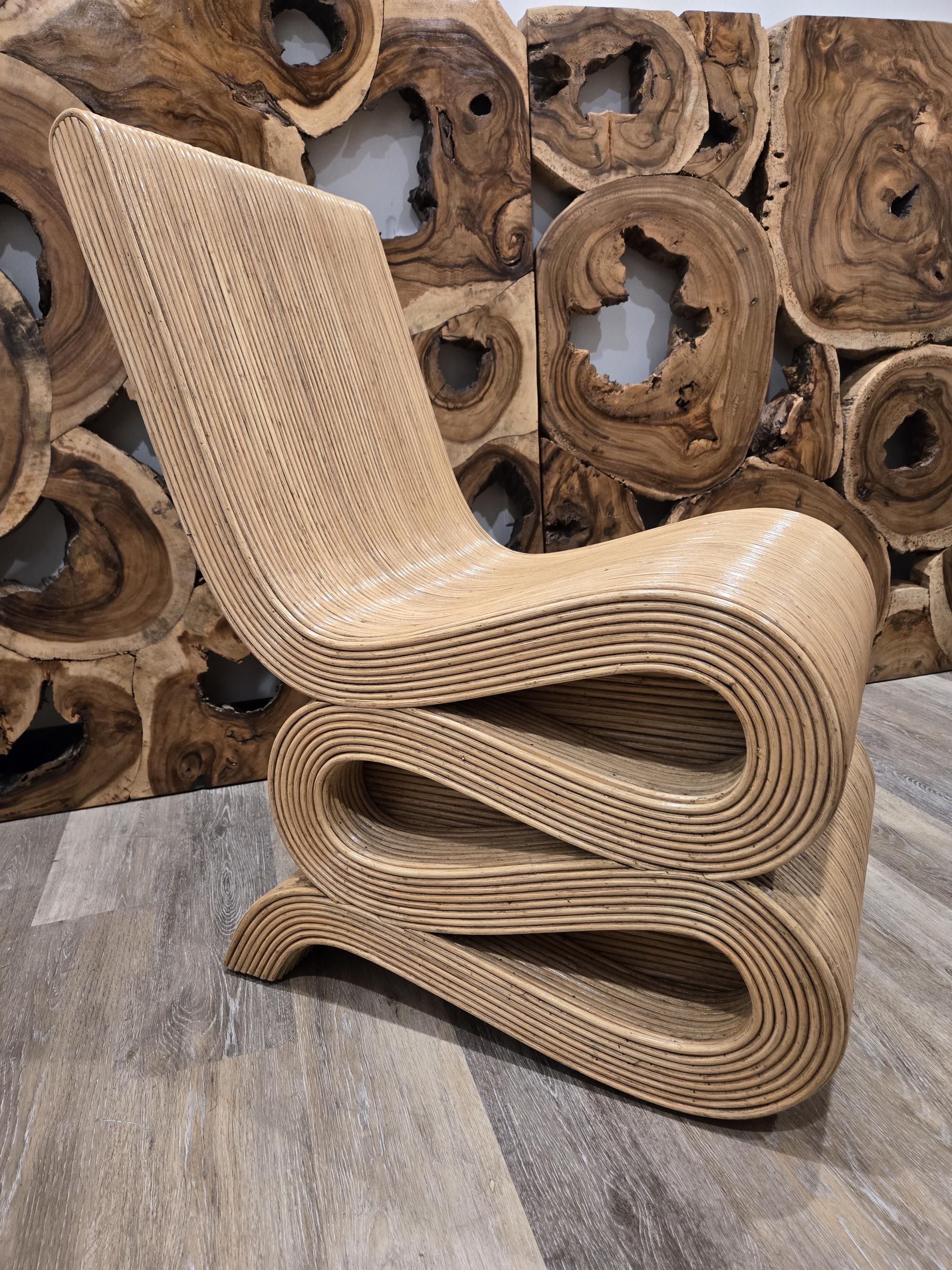 Natural Rattan Snake Chair - Etsy