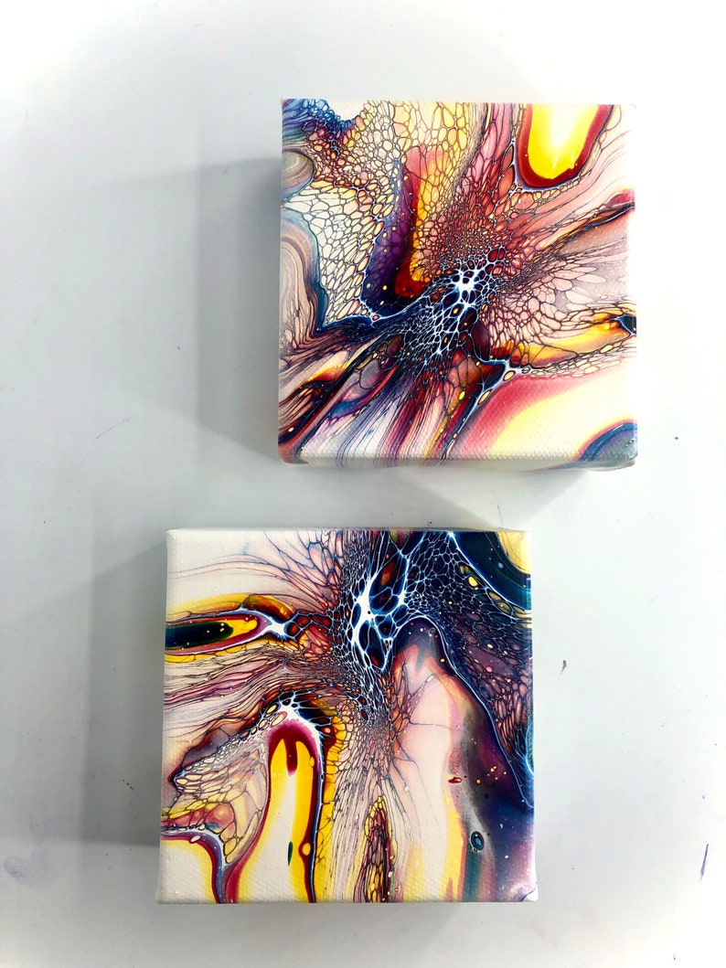 Set of 2 \u201cinterstellar\u201d Mini art canvas