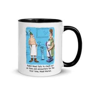 Robin Hood - Maid Marian Coffee Mug - 11oz. Nottingham Lovebirds.