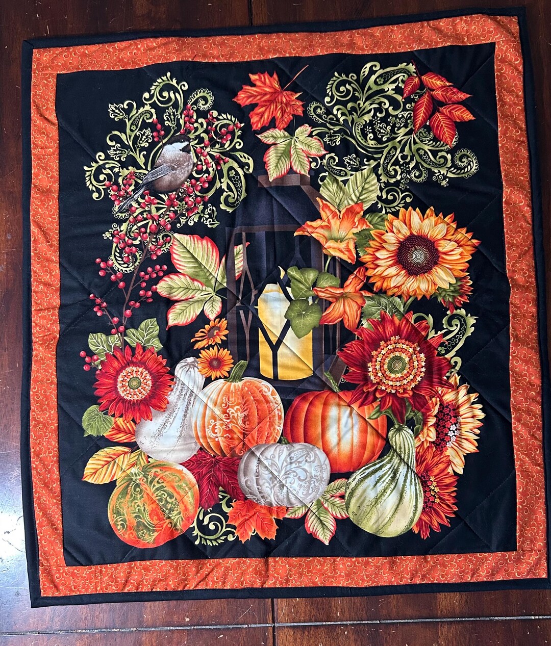 Autumn / Fall Table Topper - Quilted - Etsy