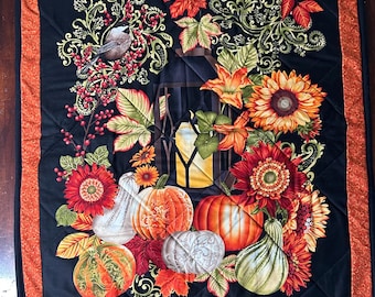 Autumn / Fall Table Topper -  Quilted