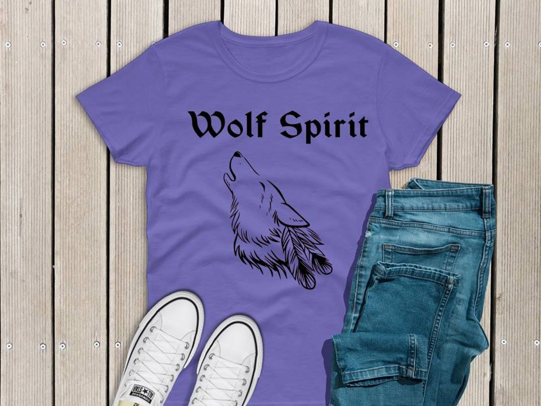 Feathered Wolf Spirit - Etsy