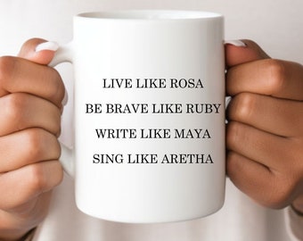 Empowering Black Women Coffee Mug - Strong and Iconic