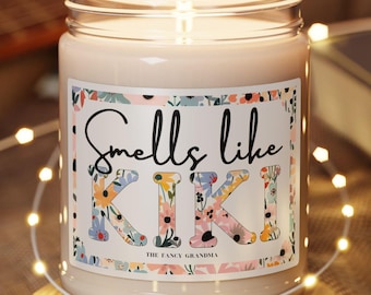 Grandma Kiki Scented Soy Candle, 9oz - Hand Poured, Aromatherapy Candle, Relaxing Home Fragrance, Natural Wax Candle, Calming Scented Candle