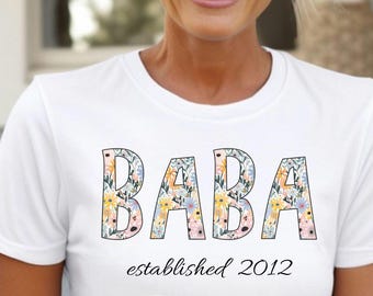 Personalized Grandmother Established Year T-Shirt: Grandma Birthday Gift