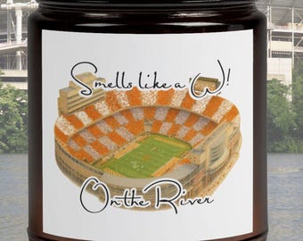 Smells Like a W on the River Candle | Tennessee Candle | Vols Gift | Neyland Stadium Candle | Tennessee Gift |