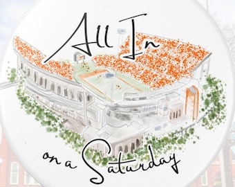 Clemson Stadium Christmas Ornament